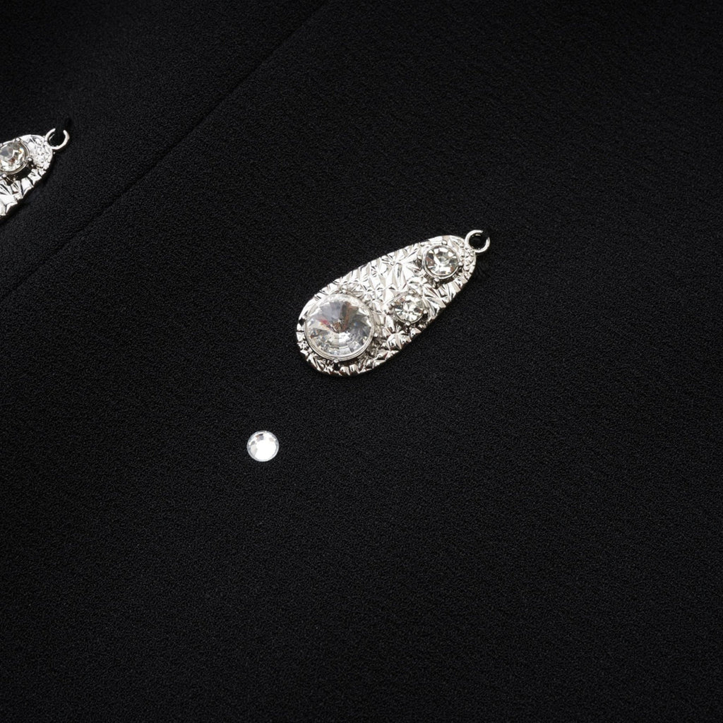 Ysabeau Embellished Mini Dress With Oversized Bow