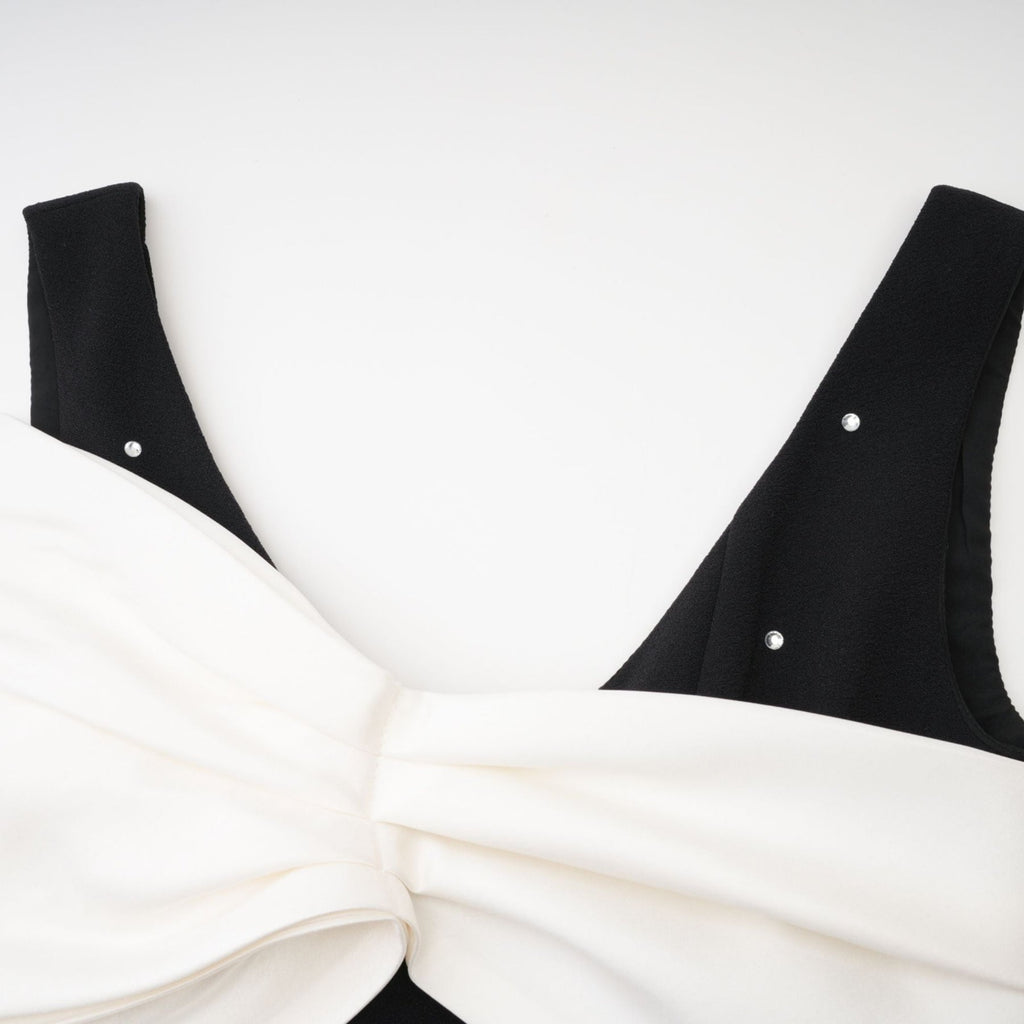 Ysabeau Embellished Mini Dress With Oversized Bow