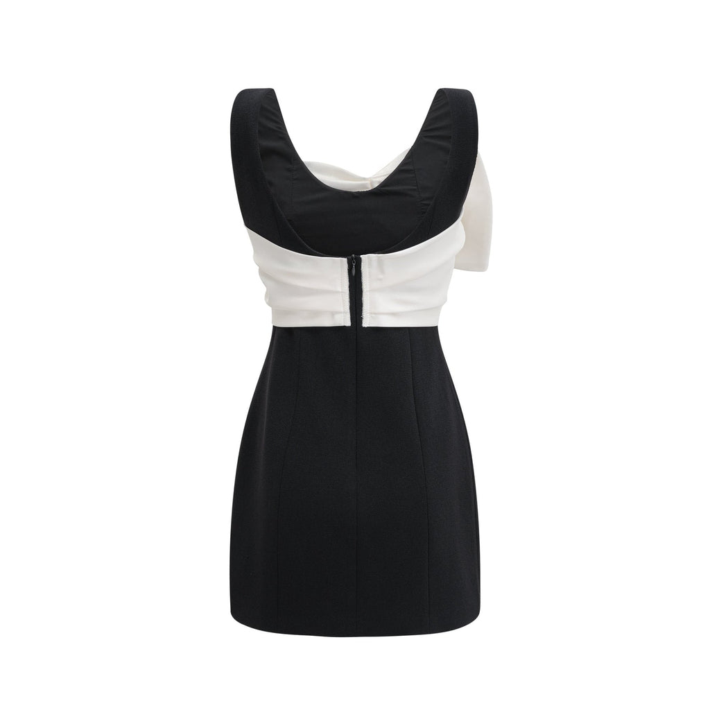 Ysabeau Embellished Mini Dress With Oversized Bow