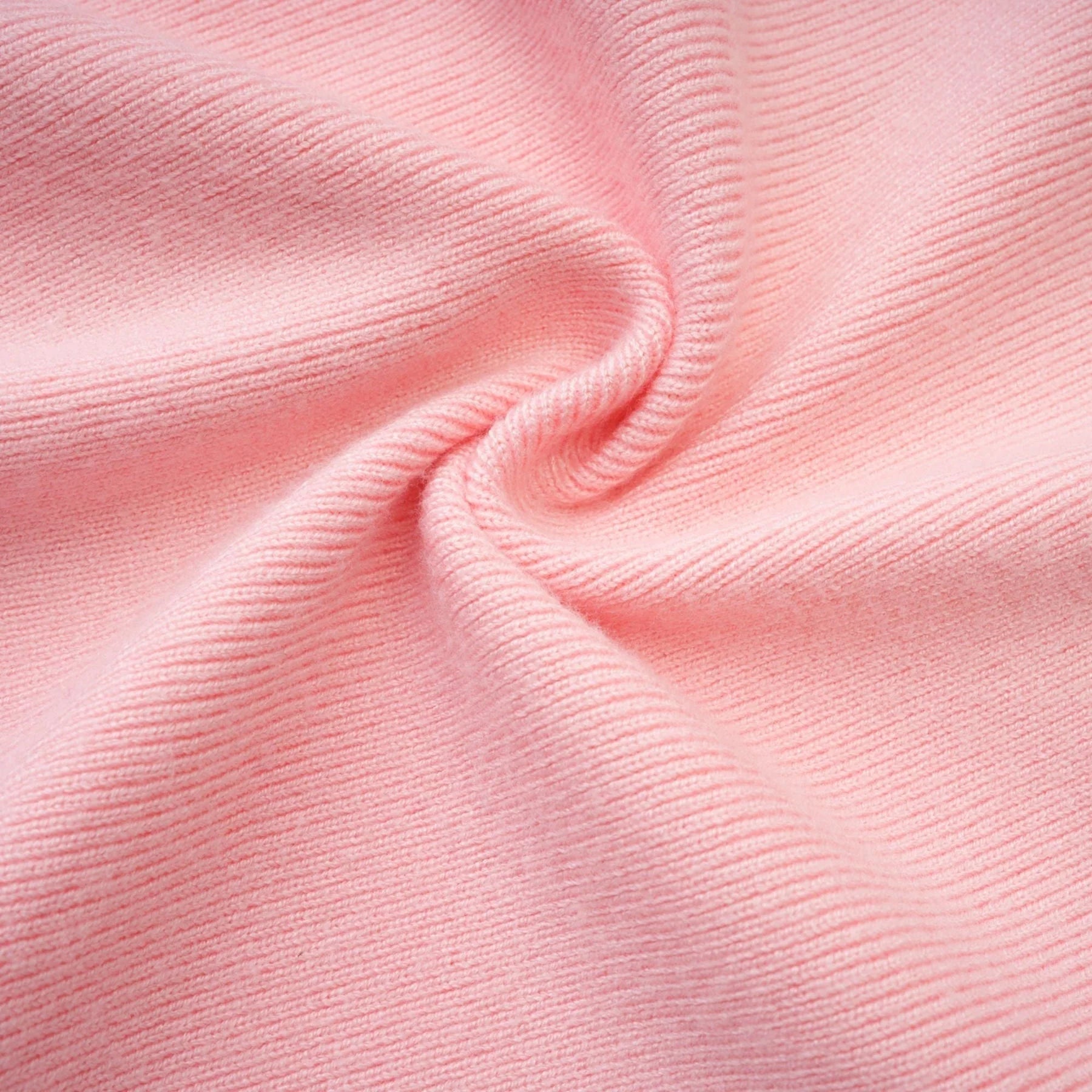 Yvette Mini Dress Pink Black Button Knit Thigh Length
