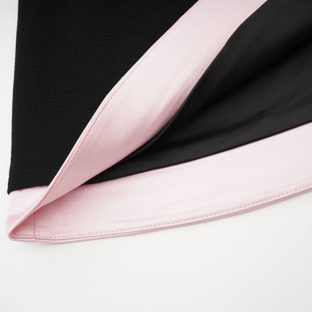 Zelda Jacket & Skirt Pink Black Matching Set