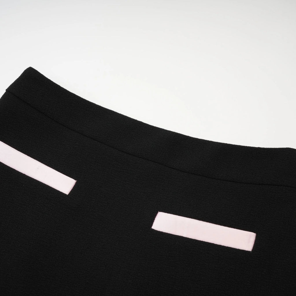 Zelda Jacket & Skirt Pink Black Matching Set