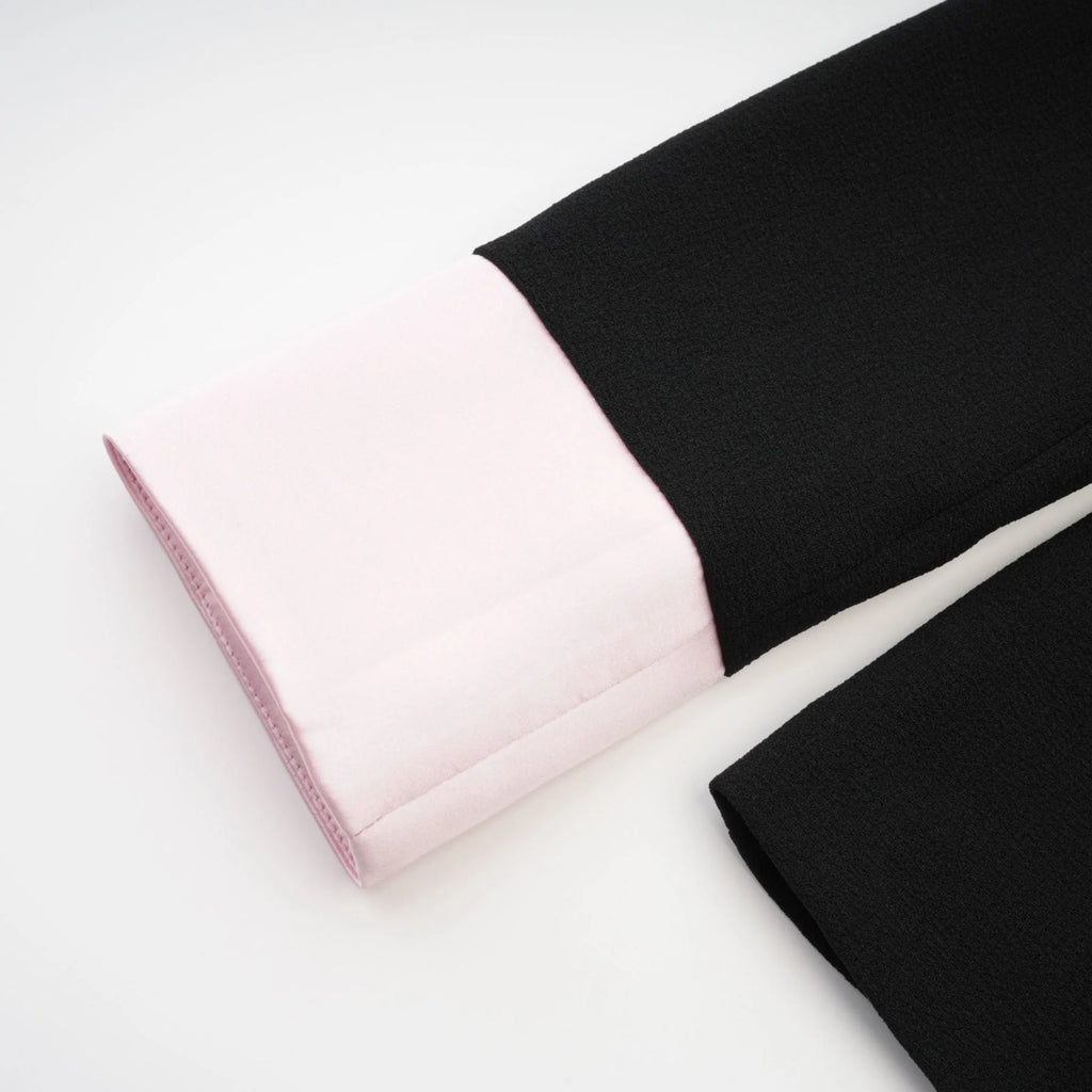 Zelda Jacket & Skirt Pink Black Matching Set