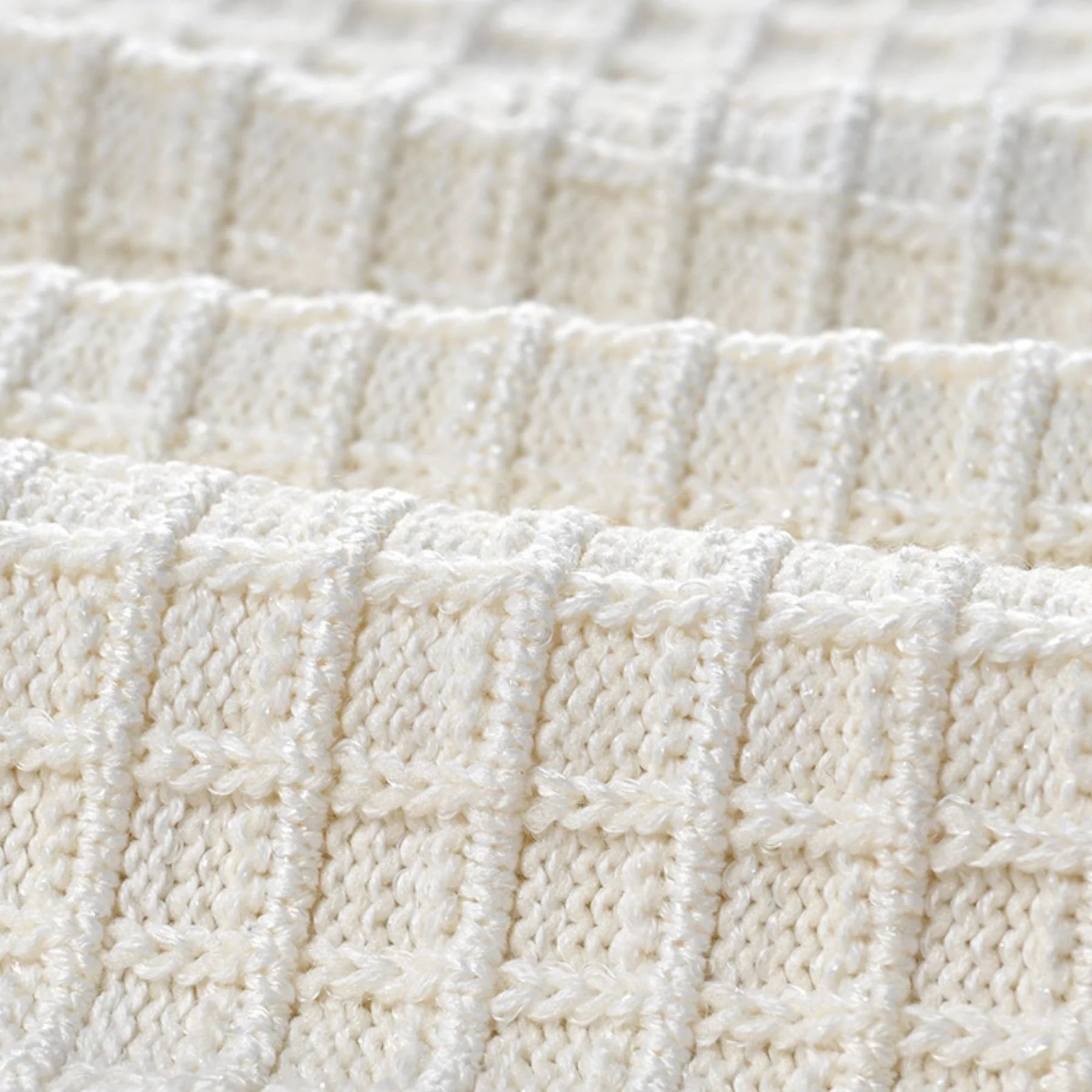 Zita Jacket & Skirt White Waffle Knit Set