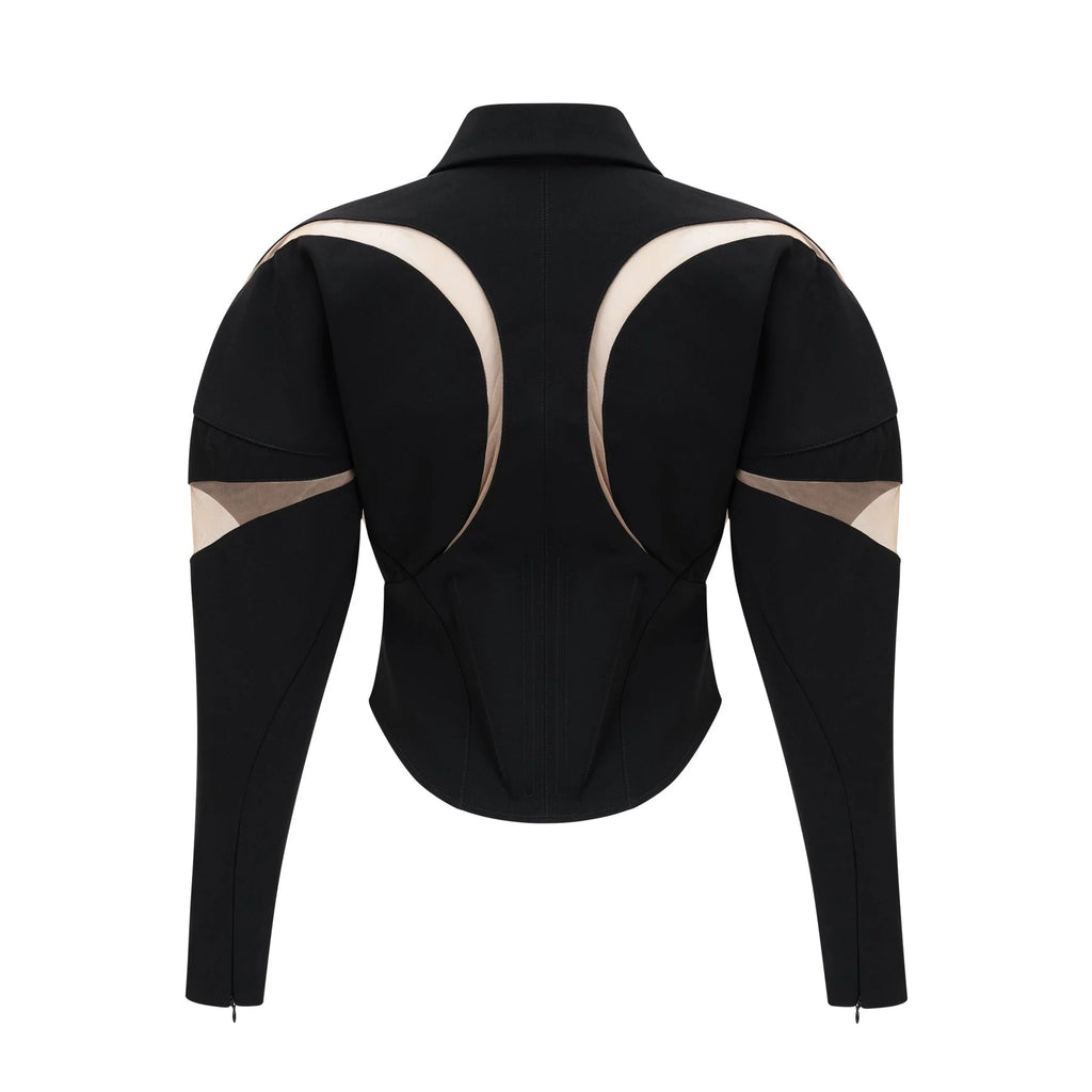 Zita Jacket with Corset Style & Mesh Panels