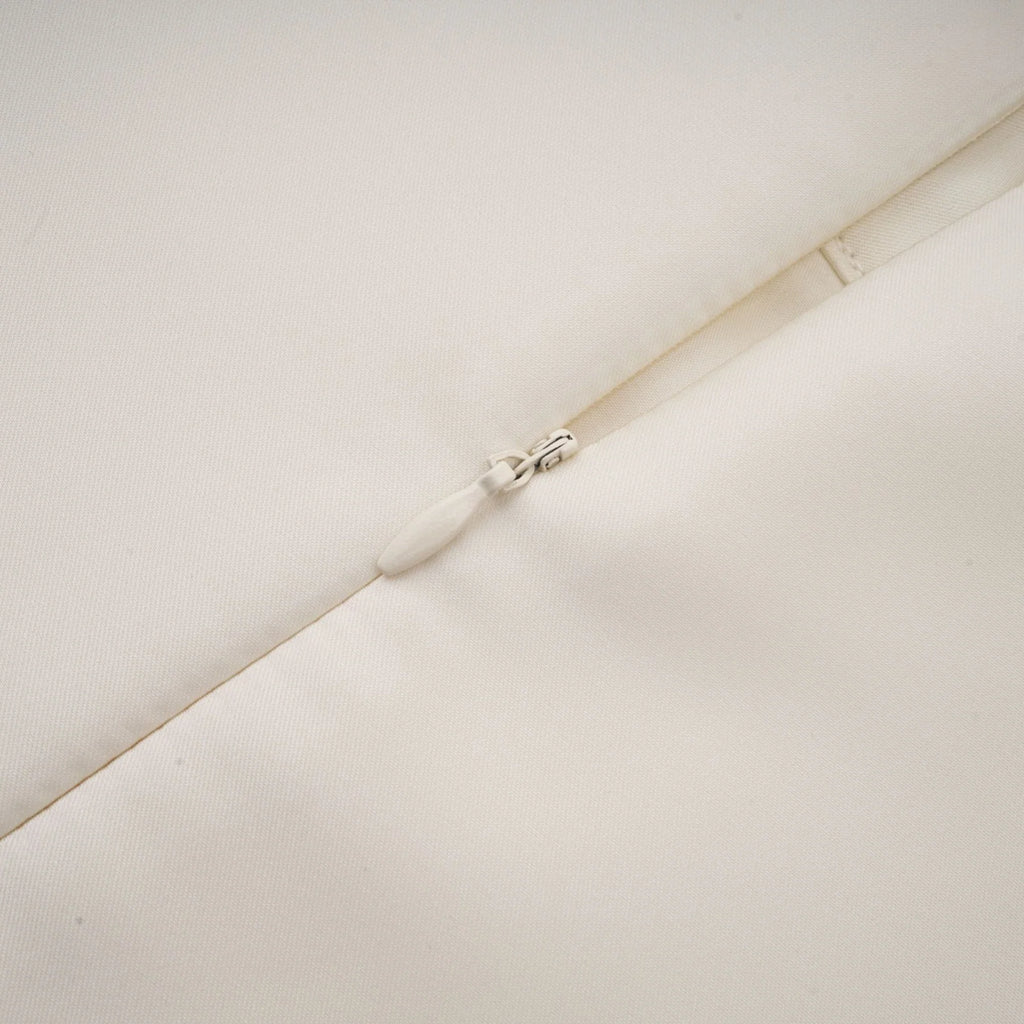 Zuri Floral Midi Dress Sleeveless Aline design with Beaded Appliqu in White