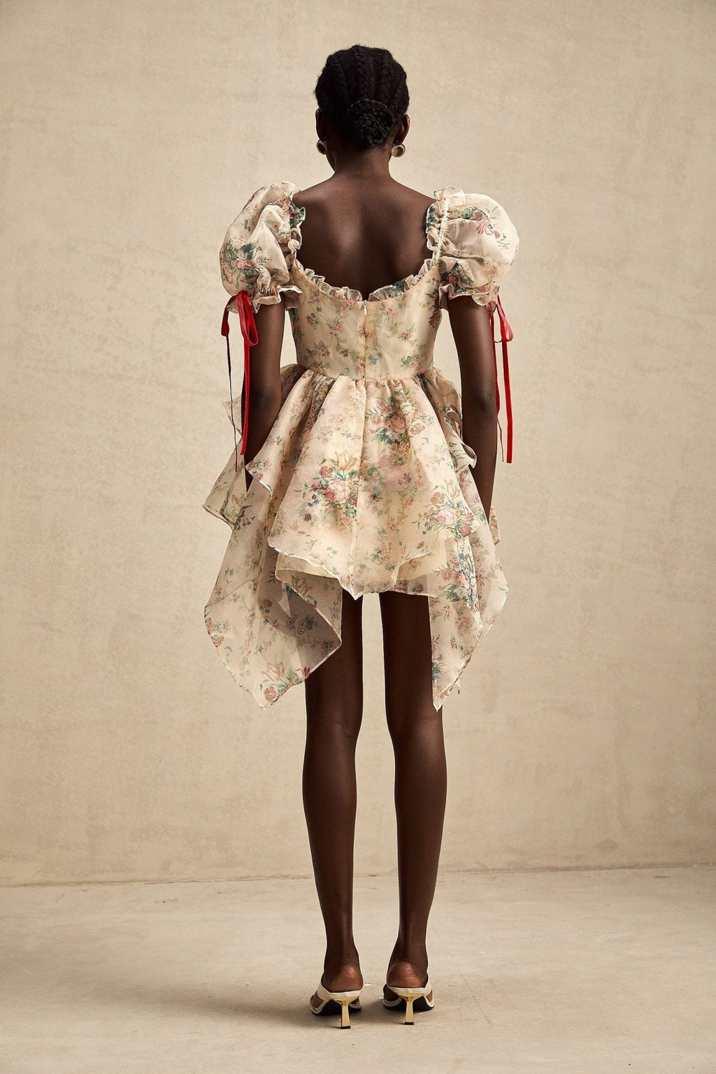 Zuri Mini Dress Sweetheart Neck Floral Print Mini Length